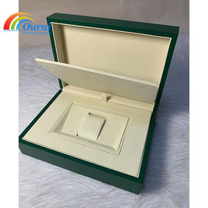Caja de Reloj de Madera Personalizada de Lujo con Diseño de Superficie Ondulada, Nueva Caja de Reloj de Marca Verde 2025 Directo de Fábrica, Caja de Almacenamiento de Joyas para Relojes - Product Image 4