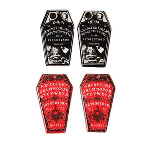 Amuletos de ataúd de Halloween, tablero de <span class=keywords><strong>Ouija</strong></span>, hallazgos de joyería acrílica para pendientes, collar Diy - Product Image 2