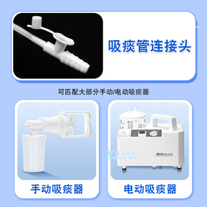 สายดูดเสมหะแบบใช้แล้วทิ้งยี่ห้อ Yangkee รุ่น 1832 ทำจากซิลิโคนเนื้อนุ่ม สำหรับเครื่องดูดเสมหะแบบใช้มือและแบบไฟฟ้า ใช้ในบ้าน - Product Image 1