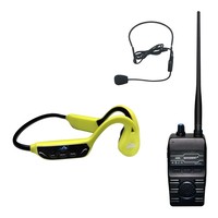 Swimtalker 1 H913B Conduction osseuse étanche natation casque LED batterie indicateur FM émetteur sans fil Sports aquatiques