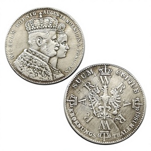 Monedas conmemorativas de estilo antiguo del Thaler de coronación de Prusia, Alemania, 1861, regalos, decoración del hogar - Product Image 2