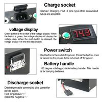 Batterie lithium-ion rechargeable 18650 DIY, pack de batterie portable personnalisé 60V 50A BMS, boîtier métallique 20Ah 500W-2000W, moteur de moyeu pour vélo électrique