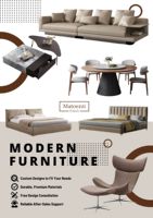 Ensemble de meubles de salon modernes en vente, y compris un canapé et une table, meubles contemporains chauds pour la vie à la maison