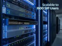 Sistema Telefónico IP PBX Híbrido de 16 Puertos FXO y 16 FXS, Compatible con 1600 Usuarios, 4 Gigabit GE, Gateway SIP, Asterisk 3CX, para Empresas y Hoteles