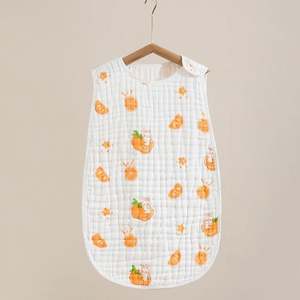 Sac de couchage pour enfants anti-coup de pied à motif de dessin animé avec double couche de gaze en fibre de bambou - Product Image 4