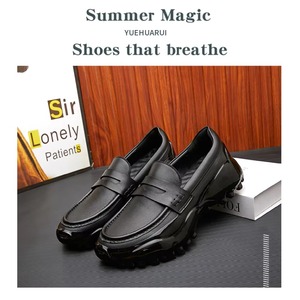 Chaussures en cuir de luxe pour hommes à bout pointu, mocassins à enfiler pour l'automne, formels, d'affaires et décontractés pour le bureau - Product Image 4