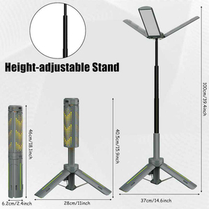 Lanterne de camping LED réglable en hauteur avec chargement USB, étanche, pour alpinisme, urgence et pêche - Product Image 2