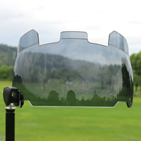 Visière de casque de football OEM personnalisée anti-buée et anti-rayures, transparente, fumée ou teintée, pour équipes de football américain, vente en gros