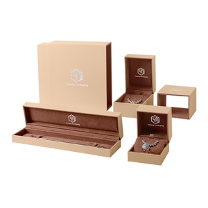 Caja de joyería personalizada de terciopelo para pulsera de tenis, caja de joyería azul marino, embalaje de joyería de lujo, caja de joyería rosa y marrón - Product Image 6