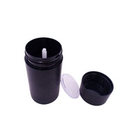 Contenant vide noir mat 30g 50g 75g avec bouchon à vis pour stick déodorant, baume à lèvres, stick solaire, parfum solide