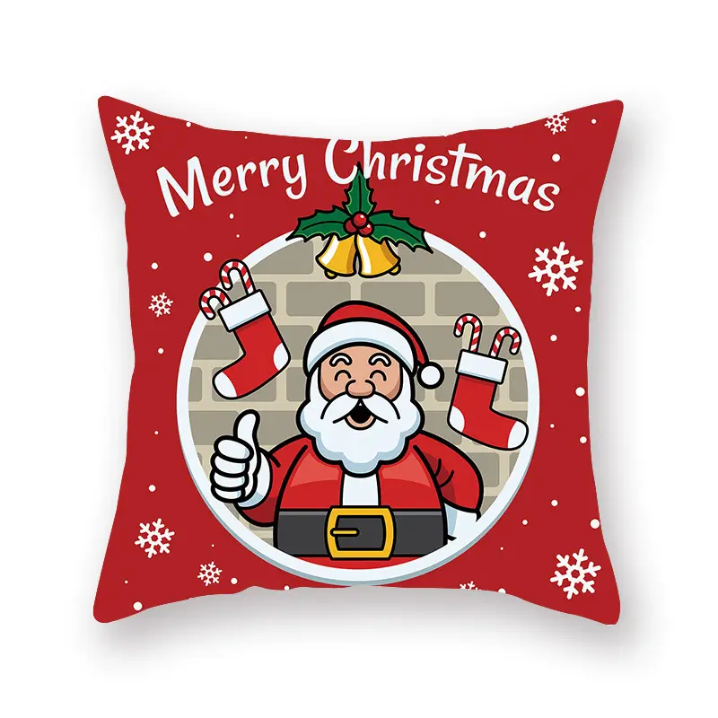 Desenhos animados impressão travesseiro capa personalizada Natal série 18x18 polegadas travesseiro cobre decoração home 40 padrões