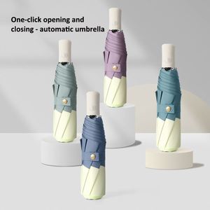 Promotion Custom Three Folding <b>Umbrella</b> Outdoor Foldable <b>Automatic</b> <b>Umbrella</b> With Custom Logo - Product Image 3