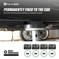 Jeu de Patins de Levage en Aluminium Taillé Masse Bevinsee pour BMW Série 3 E90 E91 E92 E93 2005-2013 320 325 328 330 335 428 430 440 320i 325i 328i