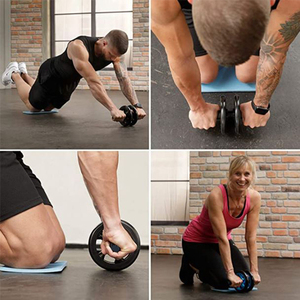 Rodillo de <span class=keywords><strong>rueda</strong></span> AB Unisex para gimnasio, entrenamiento en casa, Yoga, hierro, acero, mascota para culturismo, Fitness, Material PP - Product Image 6