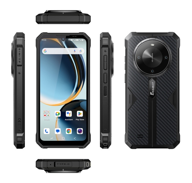 For Fossibot F105 Rugged Smartphone 10300mAh Battery Big Screen 6.745 HD+ 4GB RAM 64GB 20 MP ROM 60hz Mobile Phone IP68 Supports