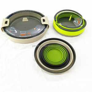 Tazón de Silicona Plegable para Ensaladas, de Grado Alimenticio, Personalizable, Accesorios de Camping para Viajes y Senderismo al Aire Libre - Product Image 3