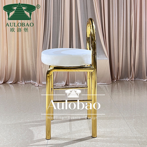 Muebles de bar de diseño único, <span class=keywords><strong>Taburetes</strong></span> de Bar dorados de acero inoxidable <span class=keywords><strong>y</strong></span> mesa alta - Product Image 2