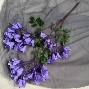 Nouveau produit, fleurs artificielles de <span class=keywords><strong>Jacaranda</strong></span>, décorations pour la maison, bouquet de fleurs en soie - Product Image 5