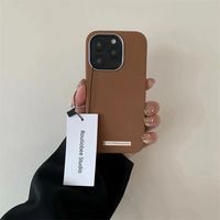 Coque de téléphone portable antichoc souple à motif de dessin animé anglais avec grand trou, compatible avec les modèles 12/13/14/15/16PROMAX
