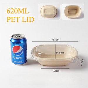 Kotak Kertas Kraft Ramah Lingkungan dari Bahan Daur Ulang untuk Kemasan Salad, Buah, Sushi, dan Makanan Bawa Pulang, Dilengkapi Tutup, Kapasitas 620ml 770ml, dari Pemasok Cina - Product Image 2