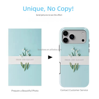 Fundas Protectoras Personalizadas para Teléfono con Transferencia de Calor, 2 en 1, TPU y PC, Impresión 3D, para iPhone 17, 16, 15, 14, 13 Pro Max