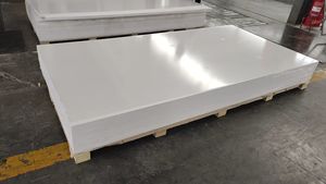 ورقة بلاستيكية بيضاء مخصصة صلبة 17 أو سميكة قابلة لإعادة التدوير مع شكل فريد من نوعه نقش قطع خدمة متضمنة الحجم - Product Image 4