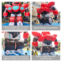 Grand Ballon Robot Gonflable Oxford de 8m Modèle de Dessin Animé Parade Fête Événement Publicité Gonflables avec Souffleur d'Air Expédition en Mer