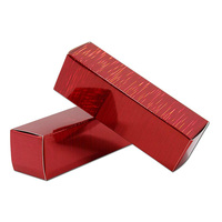Emballage en boîte pliante en papier pour baume à lèvres, rouge à lèvres et cils, personnalisé, brillant, avec étiquette privée, pour coffret cadeau