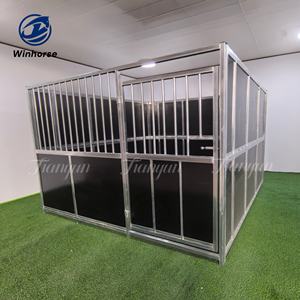 Système de panneaux d'écurie temporaire <span class=keywords><strong>pour</strong></span> <span class=keywords><strong>chevaux</strong></span>, <span class=keywords><strong>abri</strong></span> <span class=keywords><strong>pour</strong></span> <span class=keywords><strong>chevaux</strong></span> léger et portable en HDPE ou contreplaqué - Product Image 2