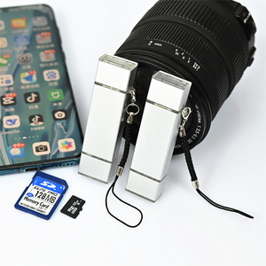 Lector de tarjetas tipo C USB 2,0 OTG TF SD, lector de tarjetas de memoria de aleación de aluminio para teléfono móvil, externo, 3 en 1, con múltiples ranuras - Product Image 4