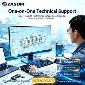 Zasom Stainless Steel Industrial <strong>Condenser</strong> Detachable High Efficiency For Hvac Refrigeration &amp; Heating Hot Water Cooling Systems - Product Image 2