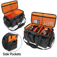 Sac de fichiers de câble DJ avec fond rembourré détachable et séparateurs, sac de voyage pour équipement de DJ professionnel, Instrument de musique