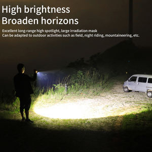 Lampe torche LED ultra-lumineuse rechargeable par USB, zoom 15W, torche LED haute puissance pour le camping en plein air, la randonnée et les situations d'urgence - Product Image 6