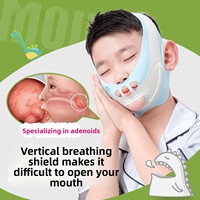 Bande de soutien douce pour la mâchoire pour enfants, pour l'entraînement à la fermeture des lèvres et la prévention de la respiration buccale, avec sangle de menton confortable