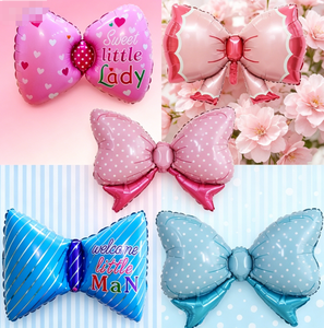 Globo de Aluminio con Diseño de Lazo y Rayas de Puntos, Decoración Inflable <span class=keywords><strong>para</strong></span> Fondo de Fiesta, Decoración de Eventos, Adorno <span class=keywords><strong>para</strong></span> Celebraciones - Product Image 2