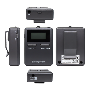 Sistema de guía turístico inalámbrico con calidad de sonido ultraclaro UHF/transmisión sin barreras de 200m con clip trasero para entrenamiento de caballos - Product Image 5