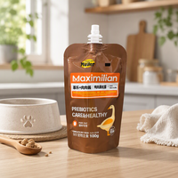 Sachets souples personnalisés avec bec verseur, sacs en plastique avec logo sur mesure, pochettes étanches pour boissons, purée pour animaux, voyage et recharge