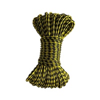 Corde utilitaire en polypropylène de 1/8mm, corde en PP tressée creux, avec barrière, cordon de serrage