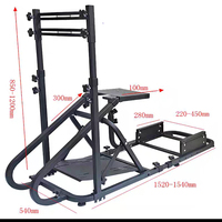NBL Support de chaise de jeu de course Simulateur de voiture de course Support de siège de jeu Support de volant avec support d'écran pour Logitech G29 G27