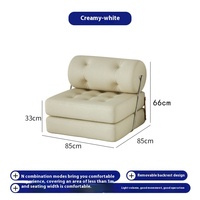 Modernes Design Einzelbett Faulenzerstuhl Zweifach Nutzbares Klappbares Schwarzes Modulares Sofa für Wohnzimmer Freizeit ANLUYU HC-X1