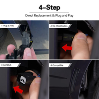 Feux de signalisation séquentiels LED pour pare-chocs avant et arrière de voiture, pour Ford Mustang S650 Gen7 2024, lentille fumée, 4 pièces