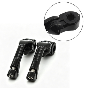 Soporte de montaje para reposapiés de motocicleta, 32mm, para barra de seguridad Harley, soporte para reposapiés, acabado cromado negro - Product Image 4