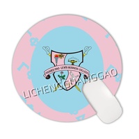Tapis de souris rond Phi Beta Sigma Sorority, base en caoutchouc antidérapante, tapis de bureau, surface lisse, tapis de souris pour ordinateur, accessoires pour la maison