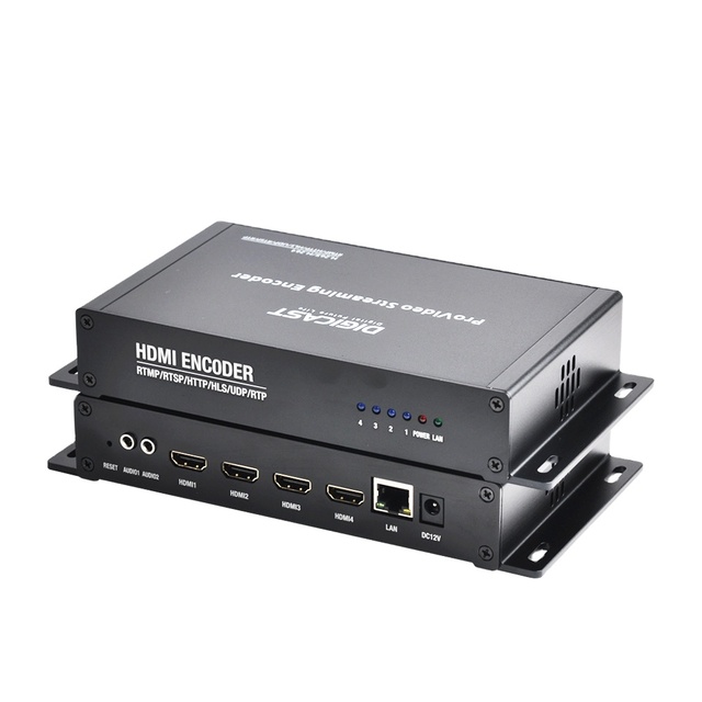 DMB-8904A-EC H.265/H.264/MPEG-4 AVC 4 Channel HD to IP Video Encoder