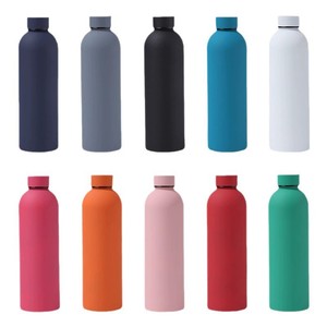 Botol Minum Vakum Stainless Steel 304 500ml Grosir AS, Dinding Ganda, Termos <span class=keywords><strong>Frosted</strong></span>, Gaya Sport - Product Image 1