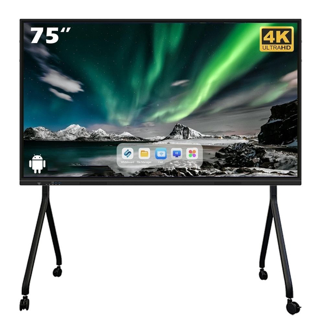 All-in-One 65 75 85 Inch  Finger Touch 4k Lcd Electronic Interactive Whiteboard  for Teaching and Meeting