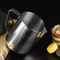 Tasse à mesurer en acier inoxydable 304 épais, grande capacité, pour cuisine, pâtisserie, thé, et pot à verser les bougies