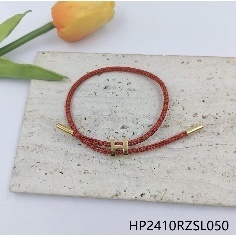 Rosso elastico cravatta per capelli con chiusura in metallo oro resistente elegante coda di cavallo elegante accessorio di moda per le donne ragazze - Product Image 3