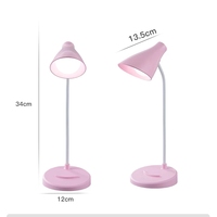Lampe de bureau pliable à LED rechargeable par USB portable Protection des yeux Atténuation tactile Travail Lecture de livres Bureau Lampes d'éclairage