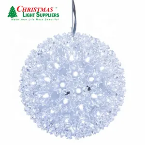 Vente en gros 50 LED Starburst Light led motif boule extérieure lumière de Noël toit led suspendu BALL LIGHT OUTDOOR